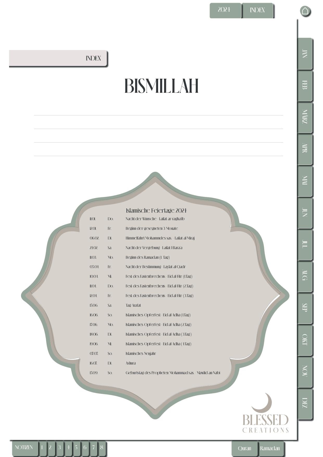 Digital Muslim Journal/Planer 2024