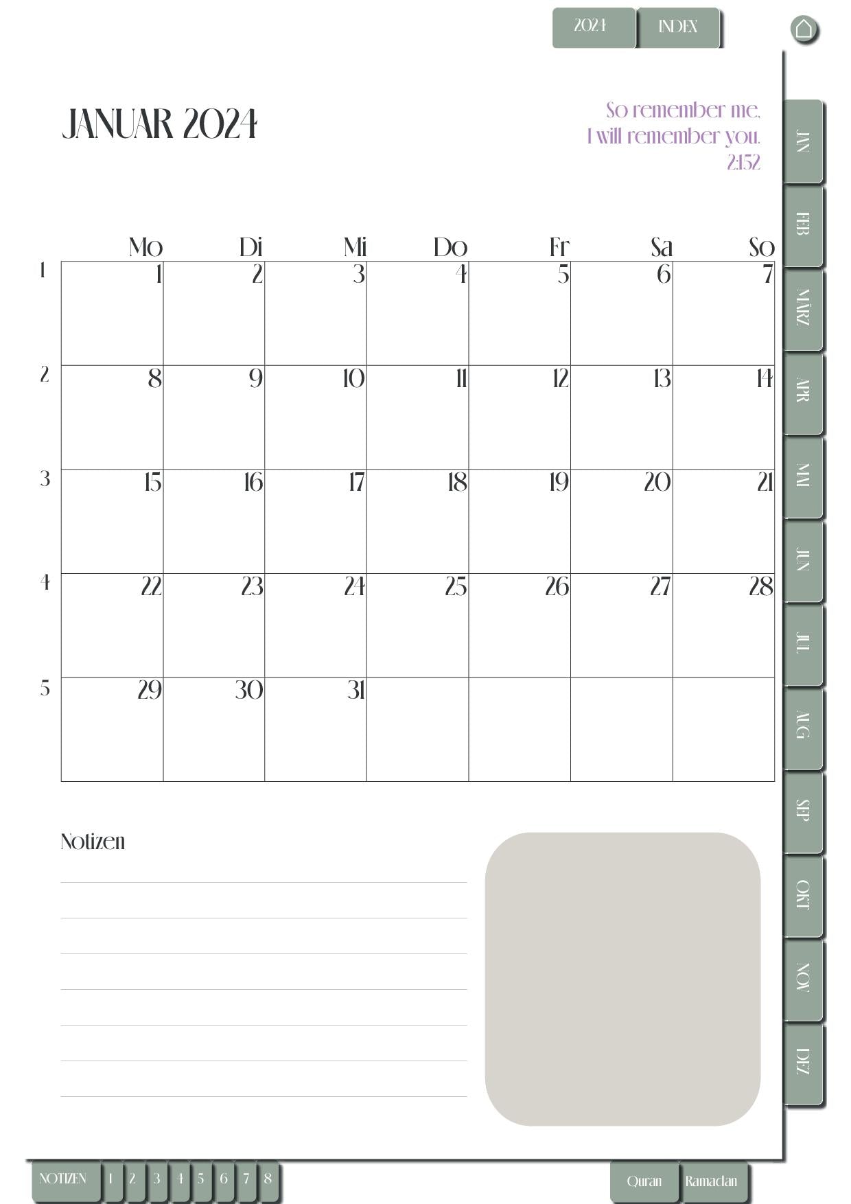 Digital Muslim Journal/Planer 2024