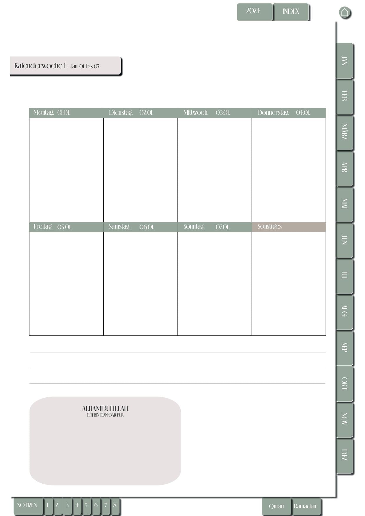 Digital Muslim Journal/Planer 2024