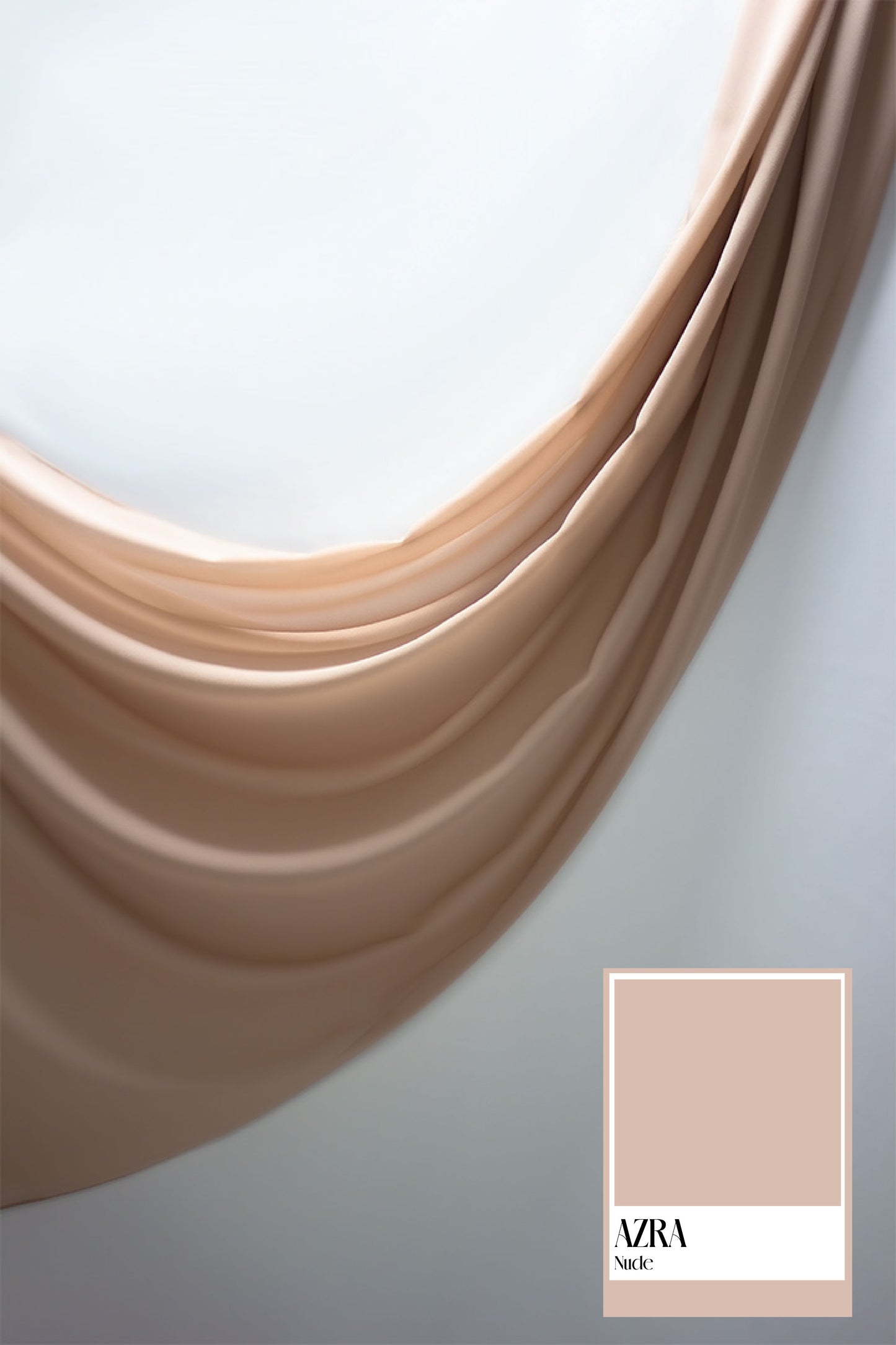 Chiffon Hijab - AZRA/NUDE