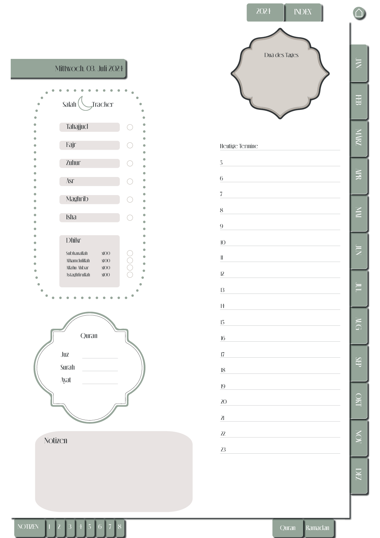 Digital Muslim Journal/Planer 2024