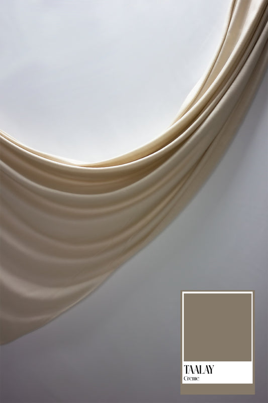 Jersey Hijab - TAALAY/CREME