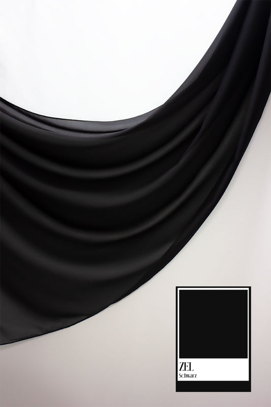 Chiffon Hijab - ZEL/SCHWARZ