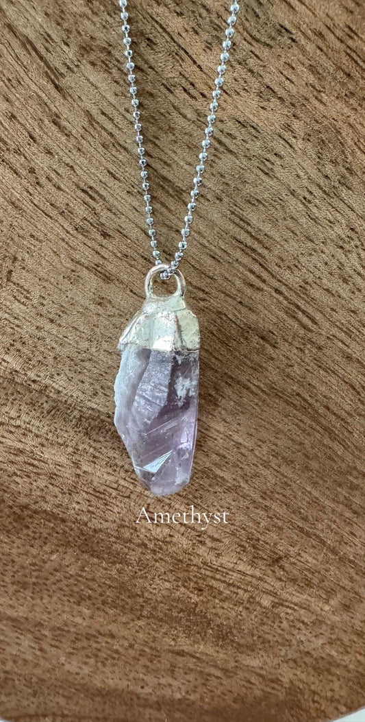 Edelstein Halkskette - AMETHYST